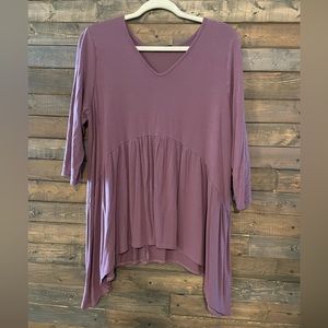 Women’s babydoll type dress shirt 3/4 length sleeve